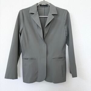 Theory Blazer Jacket Sage Size 8 Tailored Career Business Professional Women